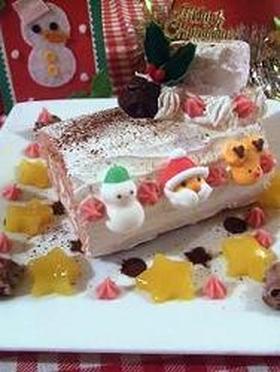 クリスマスに♪超簡単ブッシュドノエル☆