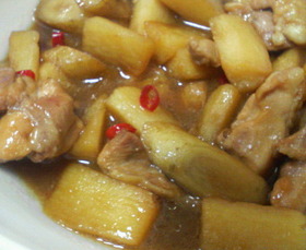 ■鶏肉と根菜の甘酢煮■