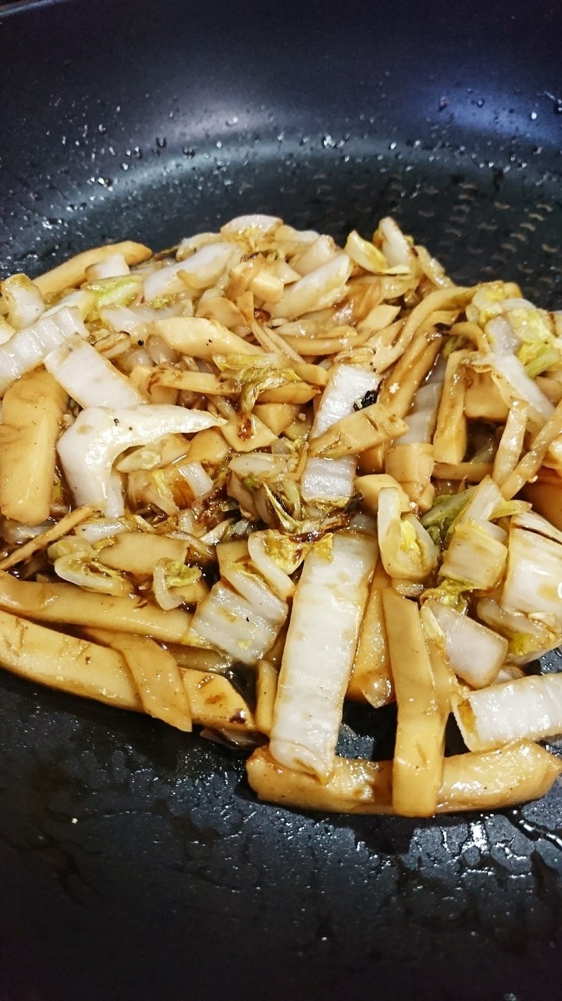白菜と筍のオイスター炒め～青椒肉絲風～の画像