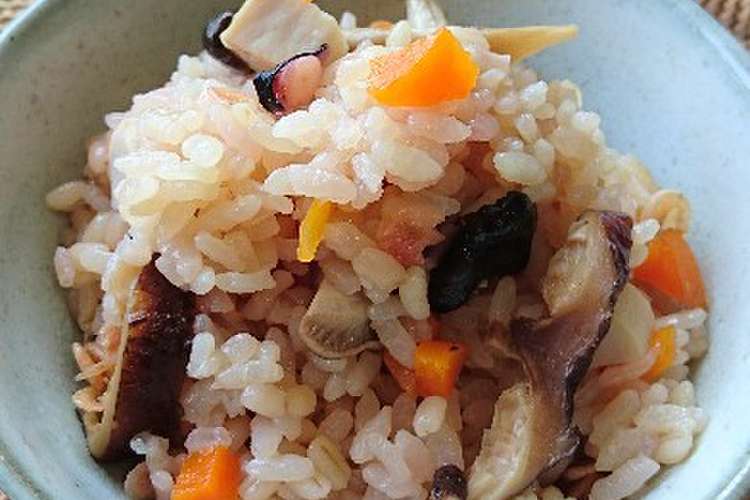あたた生だしできのこともち麦の炊き込み飯 レシピ 作り方 By イワシ屋本舗公式 クックパッド 簡単おいしいみんなのレシピが353万品