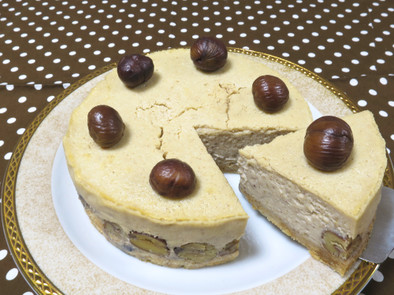 【絶品】簡単！栗のチーズケーキ♪の写真
