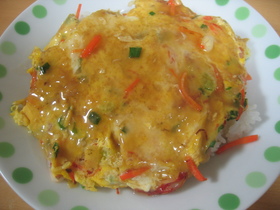 ★あり合わせでかに玉丼★