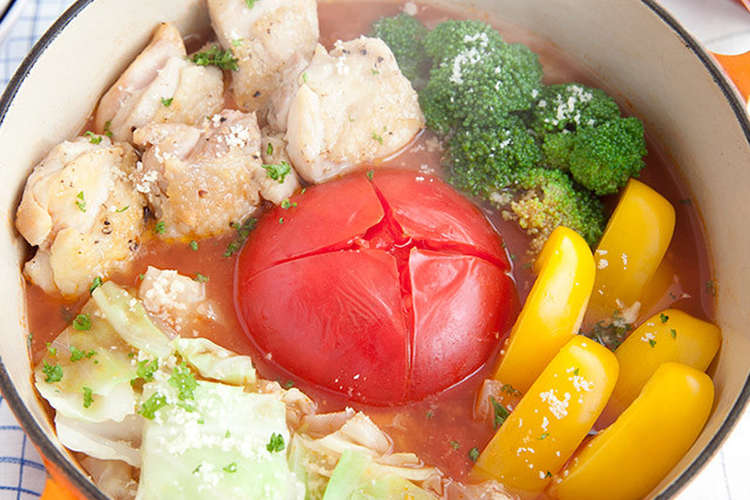 丸ごとトマトのみそトマトチーズ鍋 レシピ 作り方 By マルコメレシピ クックパッド 簡単おいしいみんなのレシピが352万品