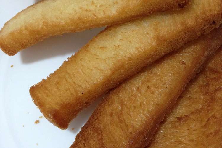 さくっとおいしい 食パン揚げパン レシピ 作り方 By ぷにゅふにゅ クックパッド 簡単おいしいみんなのレシピが366万品