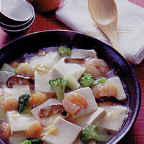 豆腐とえびの炒め煮