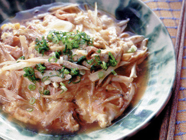 豚肉とごぼうの柳川風