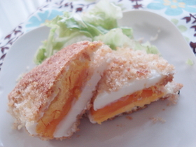 フライパンで簡単♪卵のフライ風☆