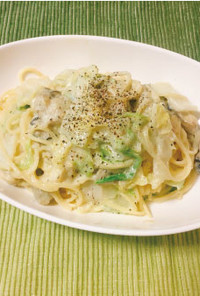 【発毛レシピ】牡蠣と白菜の豆乳スパ