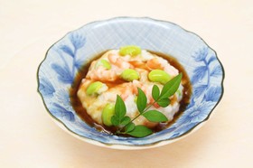 長芋のふわもちレンジ蒸し~生姜ぽん酢あん