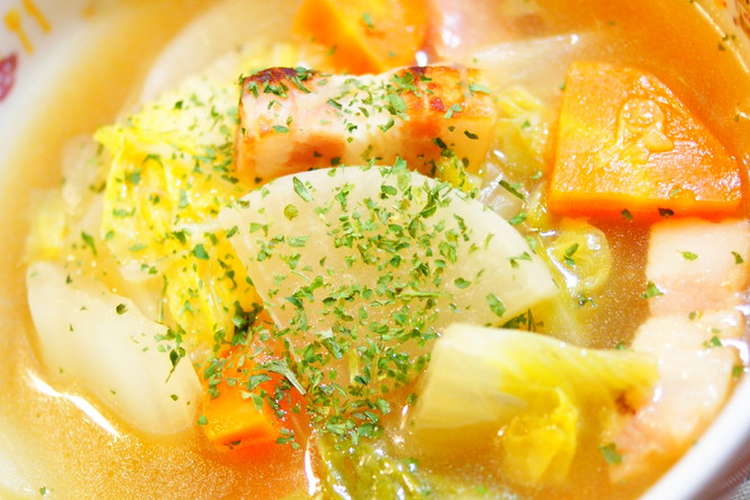 厚切りベーコンと白菜のスープ レシピ 作り方 By Annnnn クックパッド 簡単おいしいみんなのレシピが352万品