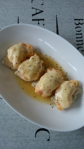 コンビニ食材de鶏の明太子ポテトチーズ!