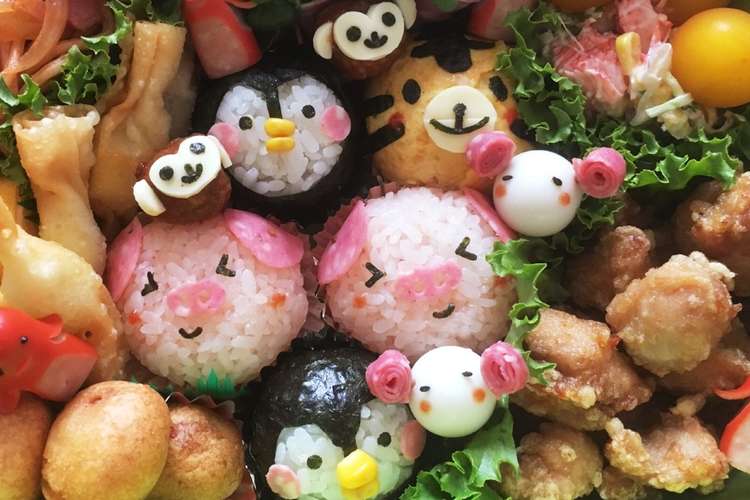 動物キャラ弁 レシピ 作り方 By Hita Samya クックパッド 簡単おいしいみんなのレシピが359万品