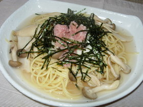 ☆あっさり!和風たらこスープパスタ☆