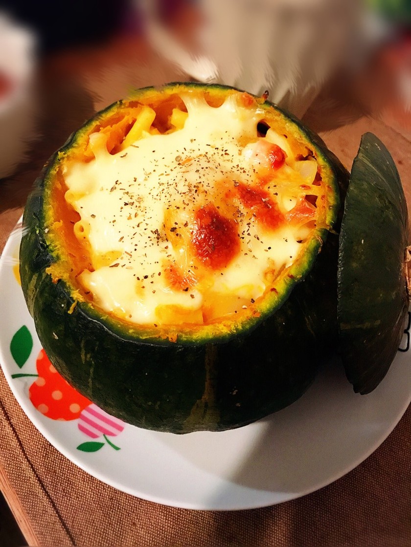 簡単♡美味しい♡丸ごとかぼちゃグラタン by 丸ごとむすめ⑅︎ ﾟ 【クックパッド】 簡単おいしいみんなのレシピが348万品