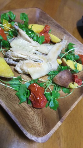 鶏とサツマイモのしっとり炊飯器煮