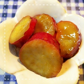 皮ごと切って煮るだけ!さつまいもの甘露煮