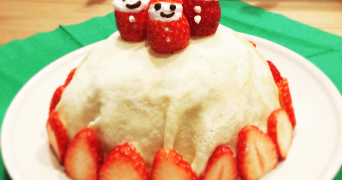 1歳のクリスマスケーキ ミルクレープ レシピ 作り方 By Nenechan クックパッド 簡単おいしいみんなのレシピが371万品