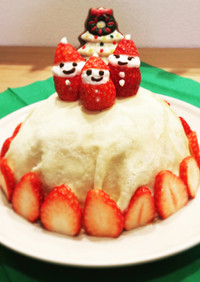 1歳のクリスマスケーキ☆ミルクレープ