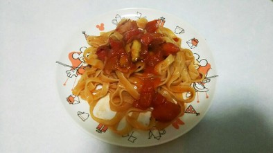 トマト缶で簡単トマトパスタソース！の写真