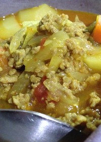ナイジェリア風ひき肉野菜スープ