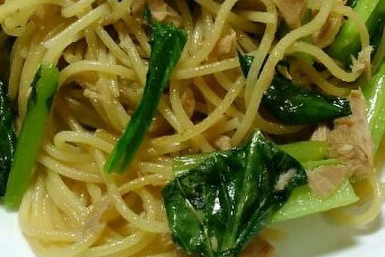 ツナと小松菜のスパゲティ レシピ 作り方 By ゆいぷり クックパッド 簡単おいしいみんなのレシピが355万品