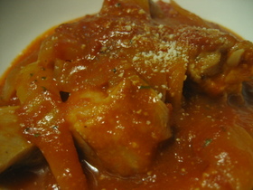 簡単とり肉のトマト煮