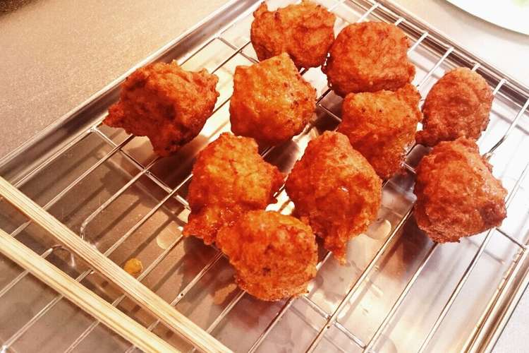 作りおきですよ 鶏ミンチの揚げ団子 レシピ 作り方 By チャンコ ラボ クックパッド 簡単おいしいみんなのレシピが352万品