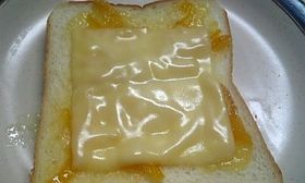 おばあちゃんの味?柚子茶チーズ☆トースト