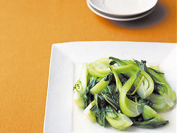 青梗菜のしょうが炒め
