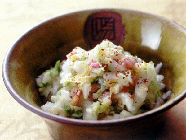 白菜の塩辛あえ