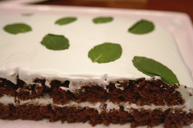チョコミントケーキの写真