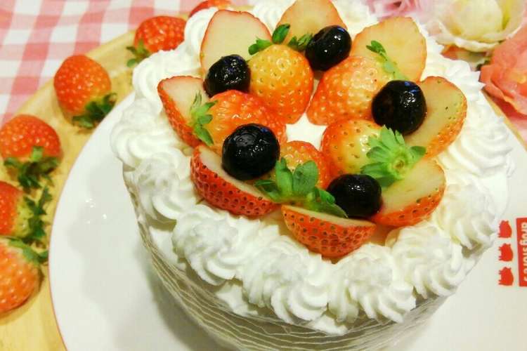 苺とブルーべリーのショートケーキ レシピ 作り方 By さくさくmomo クックパッド
