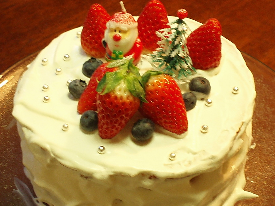 ヘルシークリスマスケーキの画像