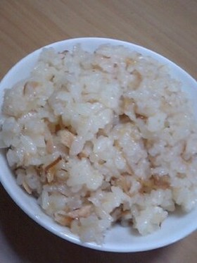 シーチキンとなめ茸の炊き込みご飯★