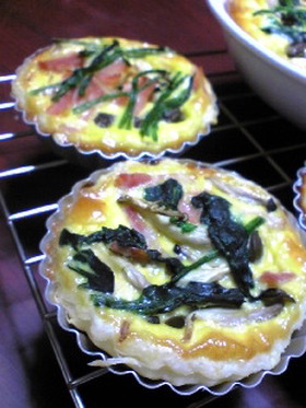 美味ッ♪ほうれん草とじゃが芋のキッシュ♪