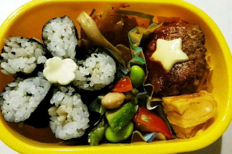 1 2歳のお弁当 かわいいお花おにぎり レシピ 作り方 By ツムツムママ クックパッド 簡単おいしいみんなのレシピが355万品