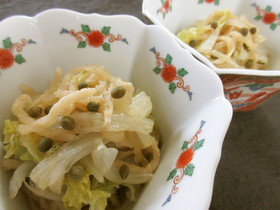 切干大根と白菜の山椒煮