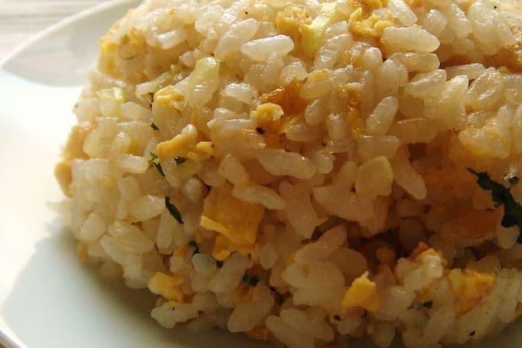優しく美味しく 揚げ玉チャーハン レシピ 作り方 By Iano クックパッド