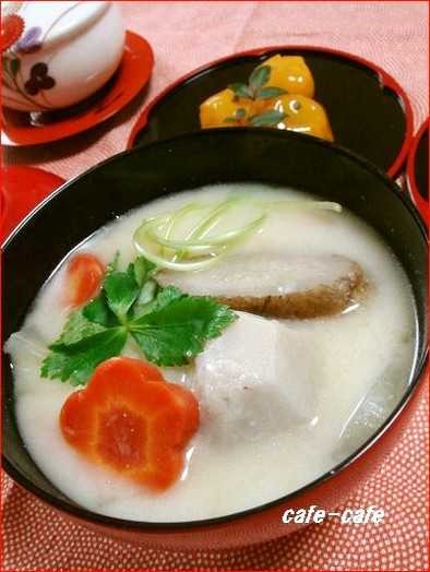 京都のお雑煮☆上品な白味噌仕立の写真