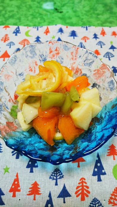 柚子の香り✨爽やか果物の蜂蜜漬けの写真