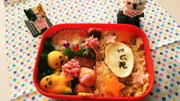 ジャガイモ&かぼちゃぐでたまのキャラ弁☆の写真