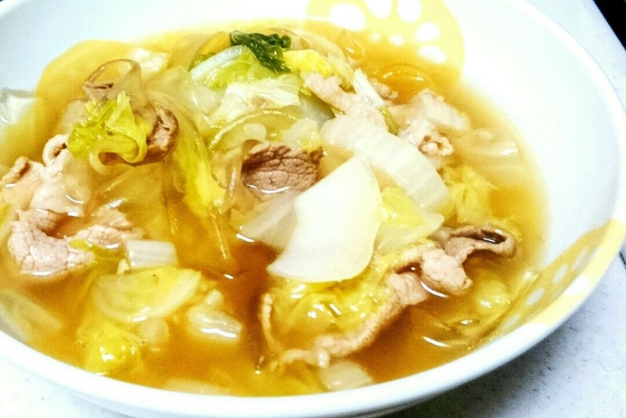 白菜と葛切りのトロトロ中華スープ♥簡単☆の画像