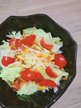 .はなまるうどん風サラダうどん:)