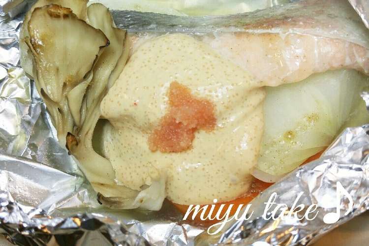 鮭のホイルで酒蒸し 明太マヨソース レシピ 作り方 By みゆたけ クックパッド 簡単おいしいみんなのレシピが360万品