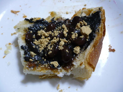 和みトースト　あんこ＆きな粉のせの写真