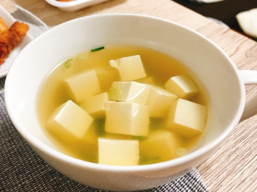 豆腐のコンソメスープ:-)の画像