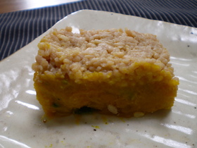 お節料理にもなります 南瓜と鶏そぼろかん