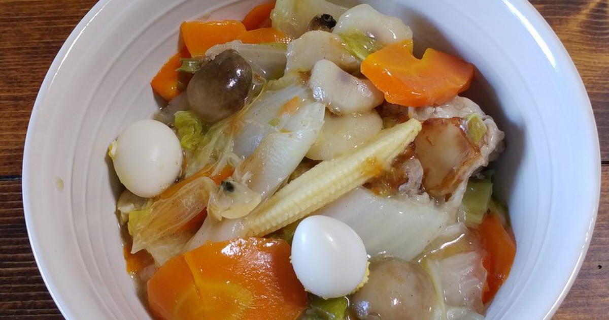 水くわいとフクロタケの八宝菜 レシピ 作り方 By 味噌カツ クックパッド