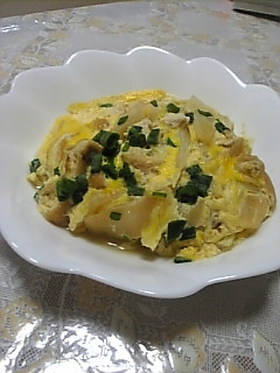 安ウマ!白菜と油揚げの卵とじ