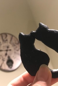黒猫竹炭クッキー♡